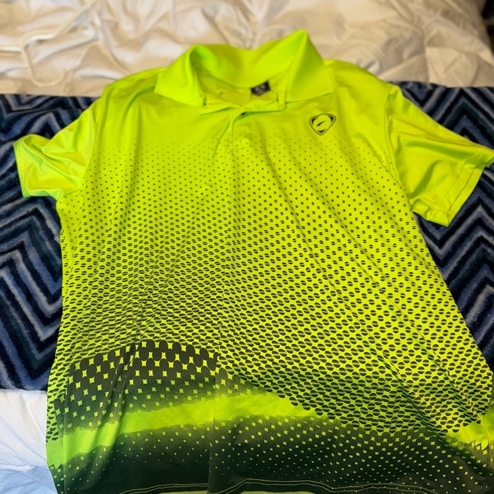 Bright Yellow Asics Polo Shirt